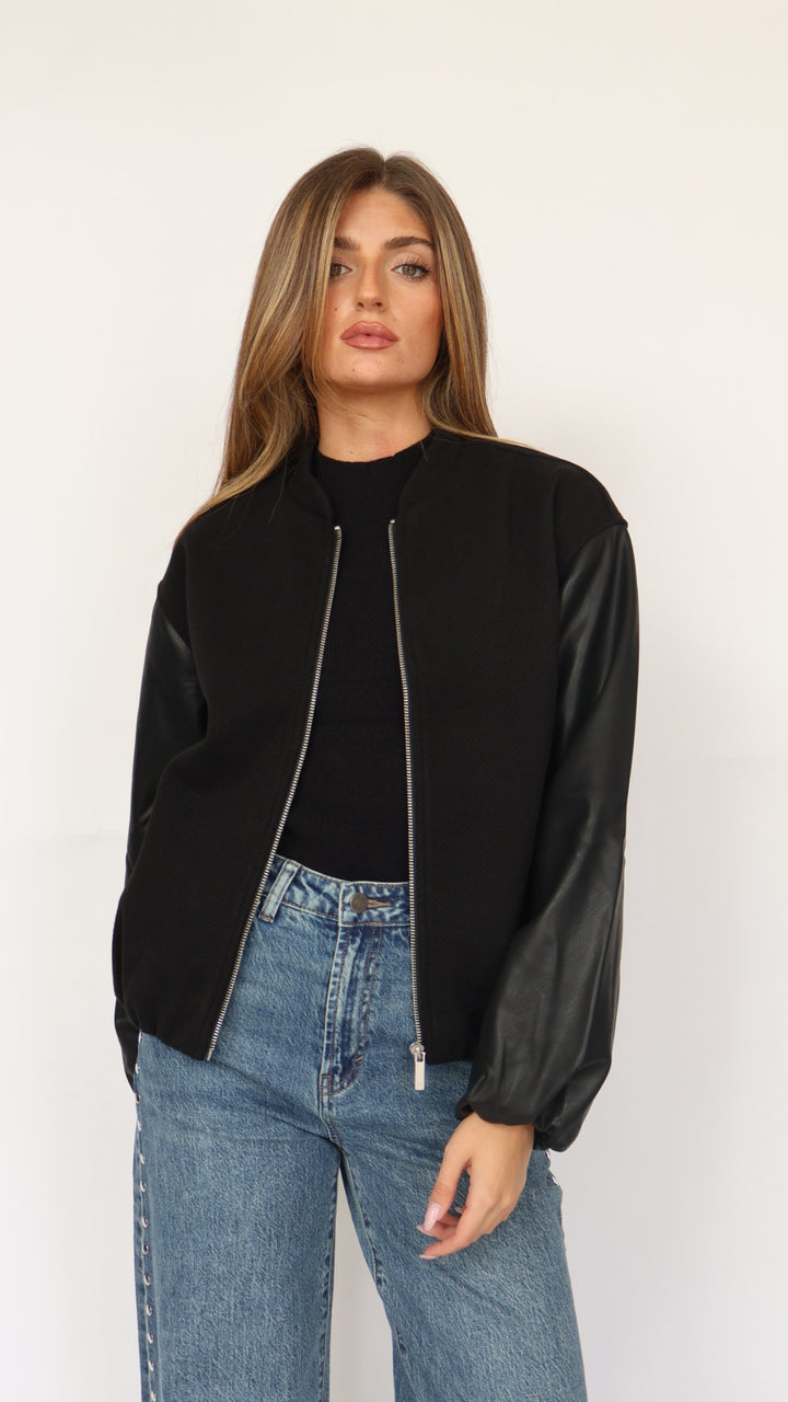 Habitual Vegan Leather Bubble Bomber