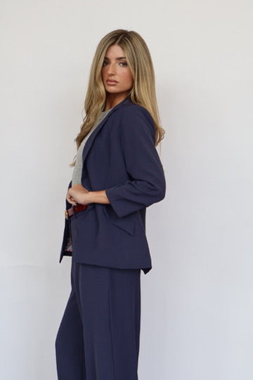 Amy Ruched Sleeve Blazer