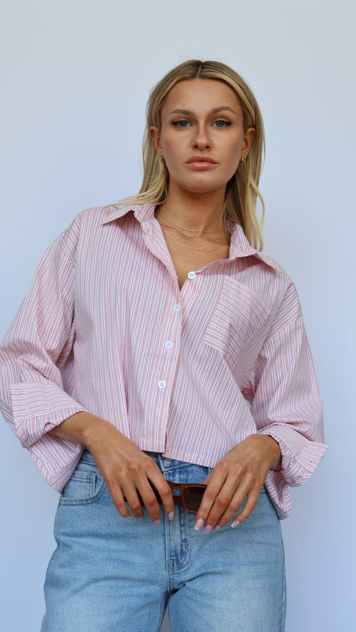 Boxy Button Down Top