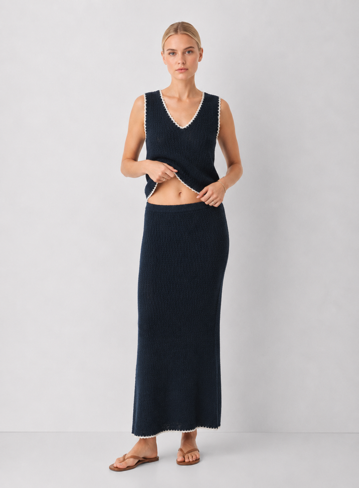 Z Supply Yessenia Whipstitch Skirt
