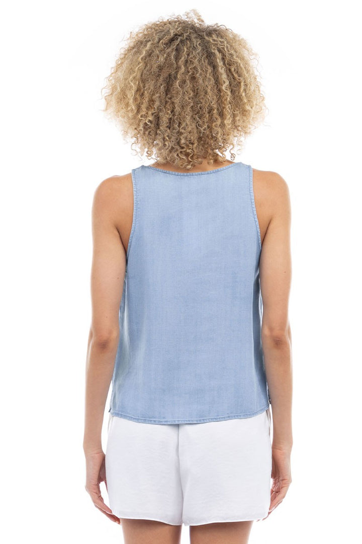 Tencel Tank with Front Patch Pocket