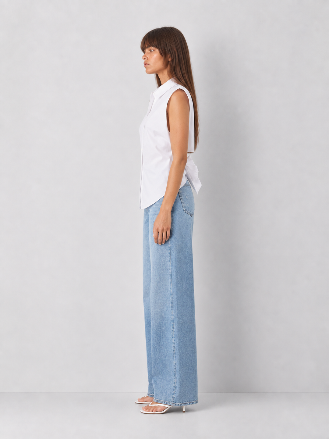 Habitual Tie Back Sleeveless Shirt
