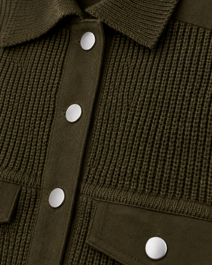 Elan Arden Mixed Knit Jacket