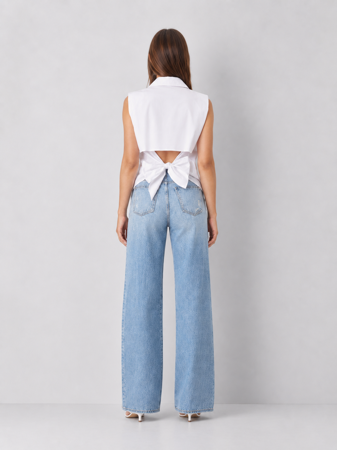 Habitual Tie Back Sleeveless Shirt