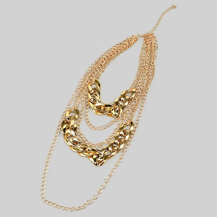 Layered Chain Link Necklace