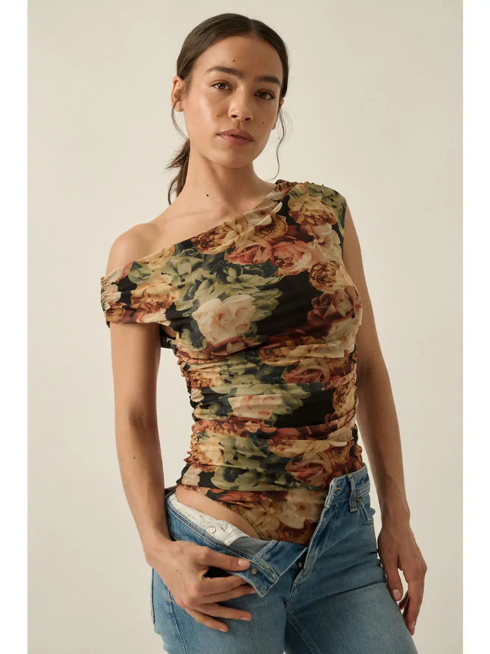 Pre-Order Mesh Floral Print Body Suit