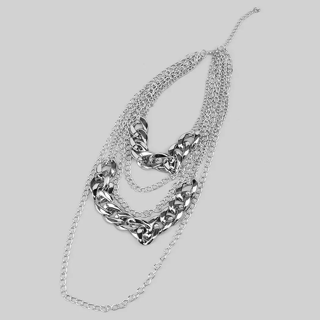 Layered Chain Link Necklace