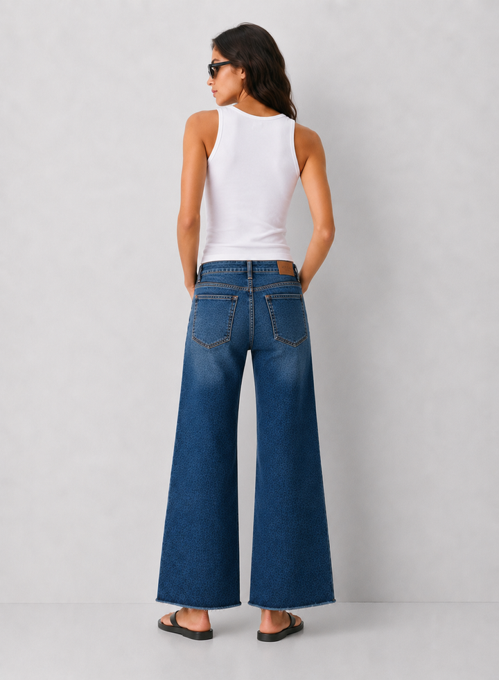 Preorder Vervet Jamie High Rise Super Soft Crop Slim Wide Leg