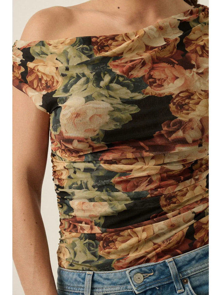 Pre-Order Mesh Floral Print Body Suit