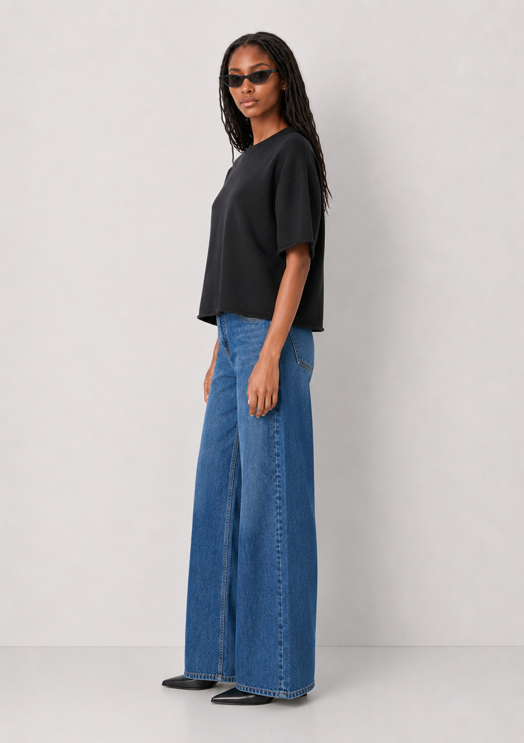 Oversized Short Sleeve Knit Sweater