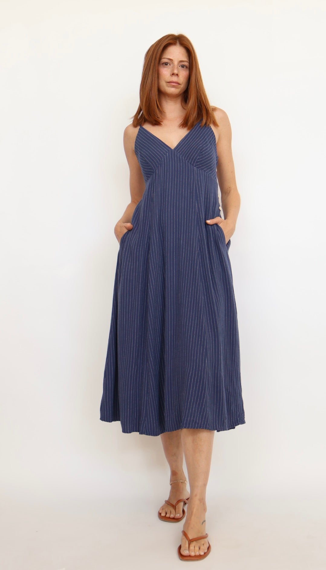 Linen Midi Dress