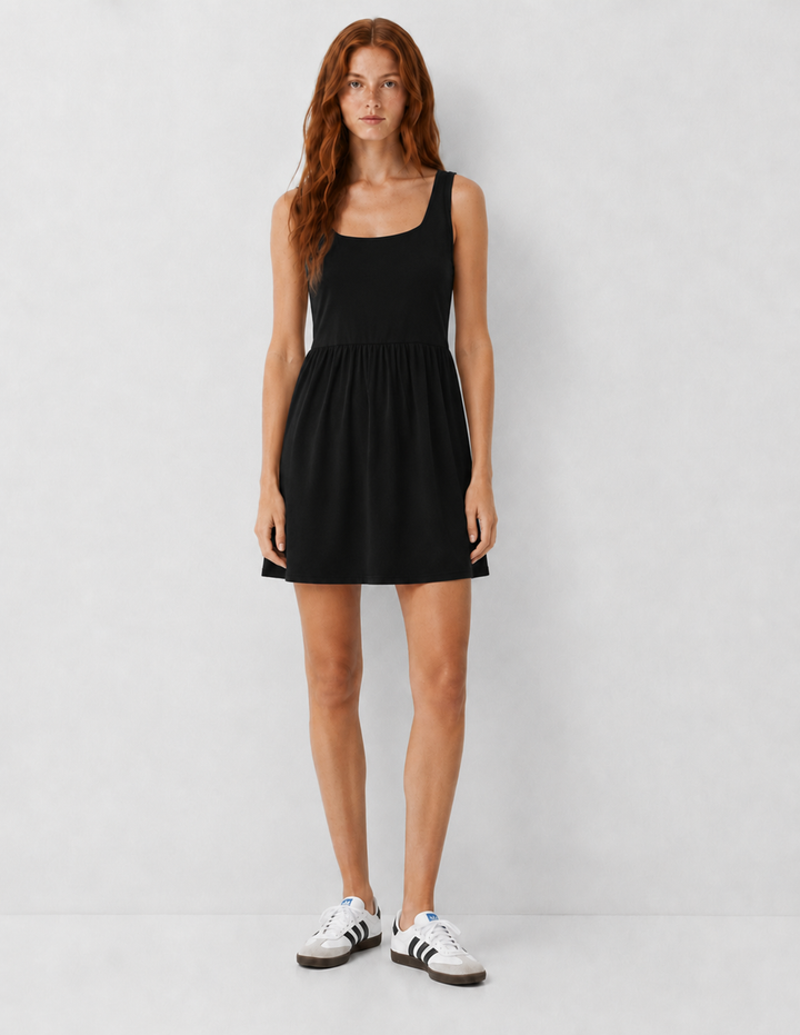Savannah Square Neck Mini Dress- FINAL SALE