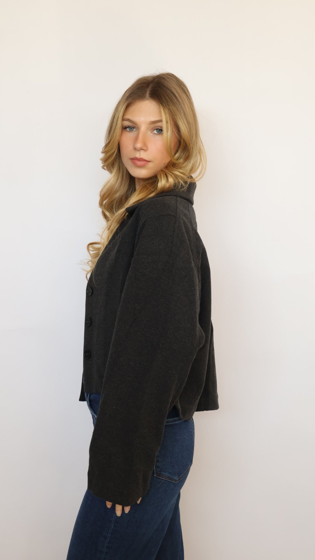 Crop Collared Jacket