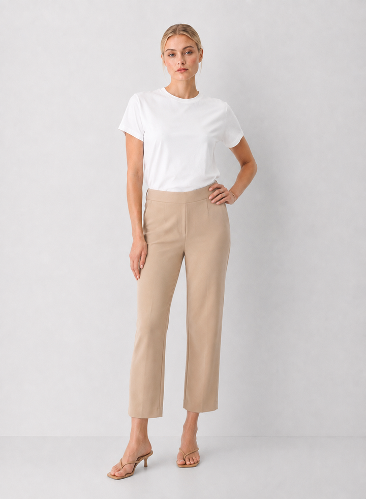 Cassie Pull On Straight Leg Pants