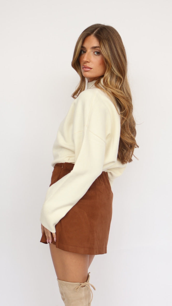 Steve Madden Cindi Vegan Suede Skort