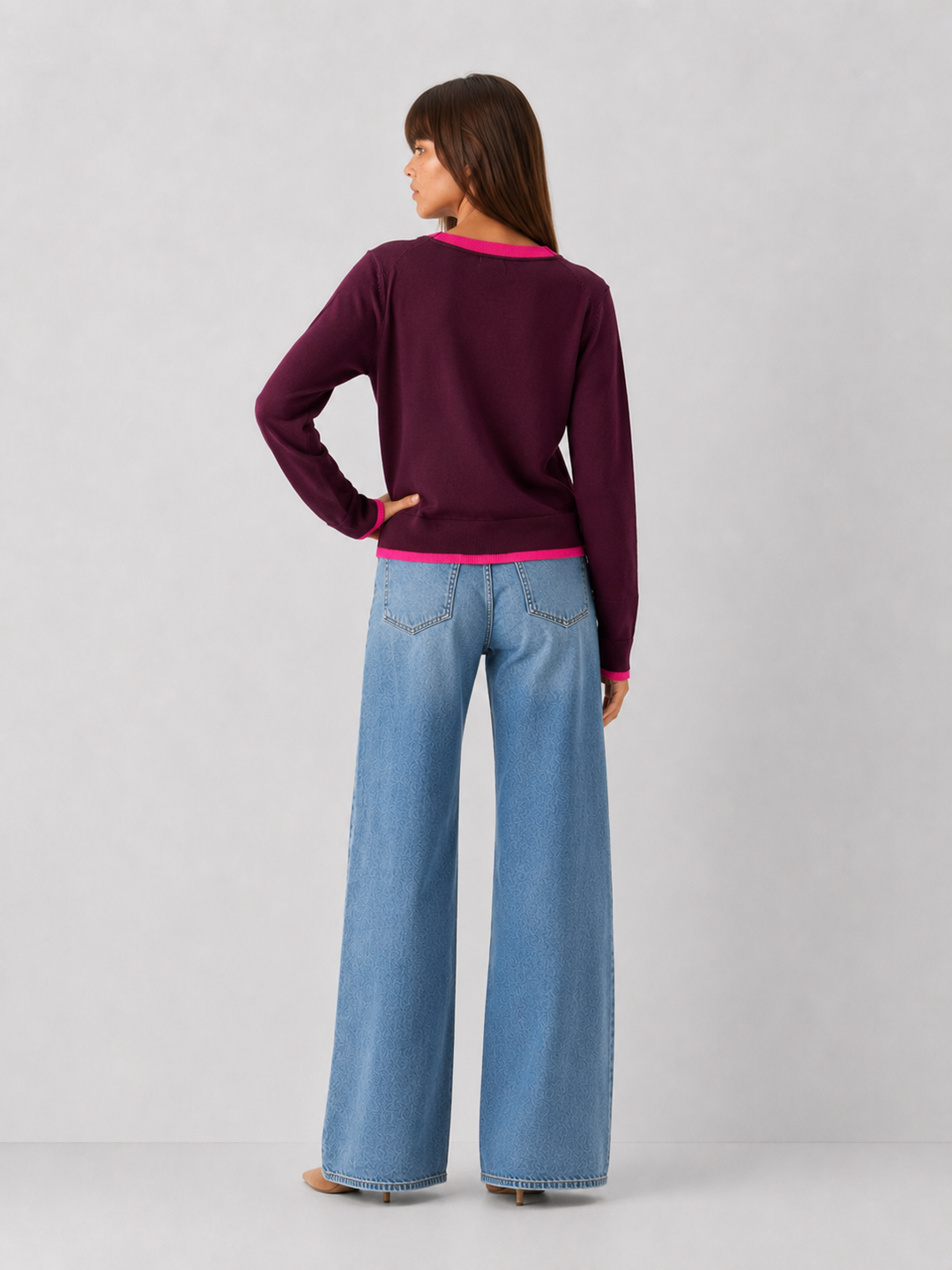 Steve Madden Arwen Color Block Cardigan