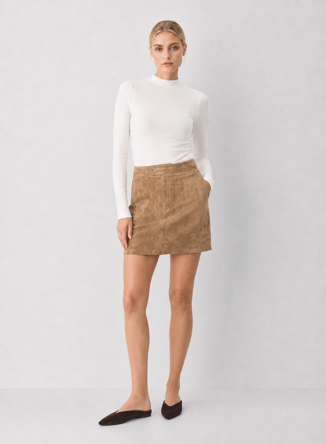 Z Supply Perri Suede Mini Skirt