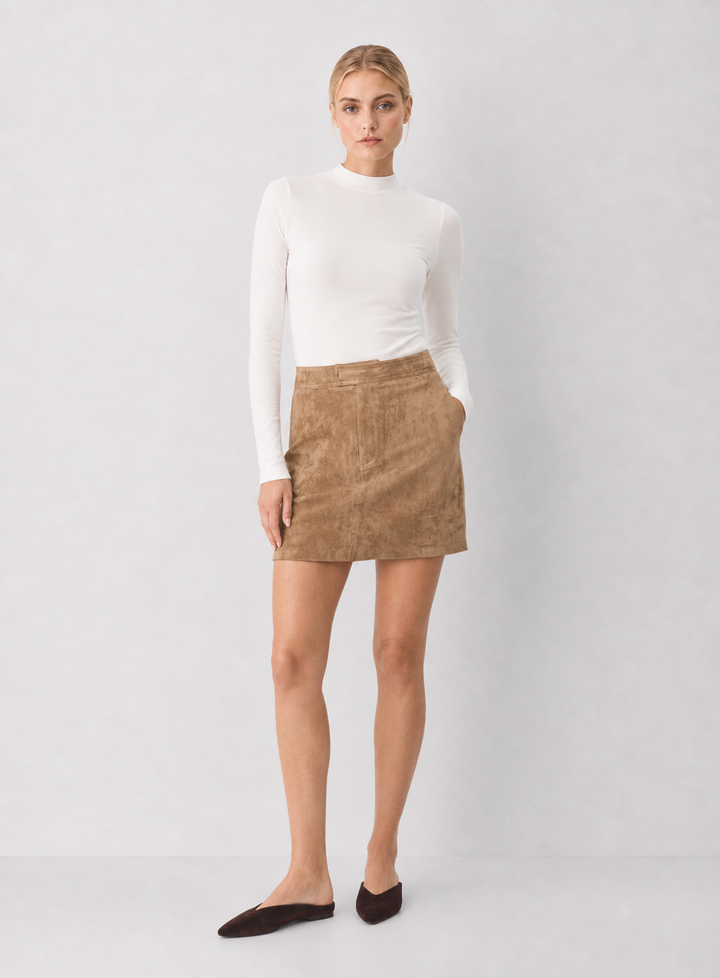 Z Supply Perri Suede Mini Skirt