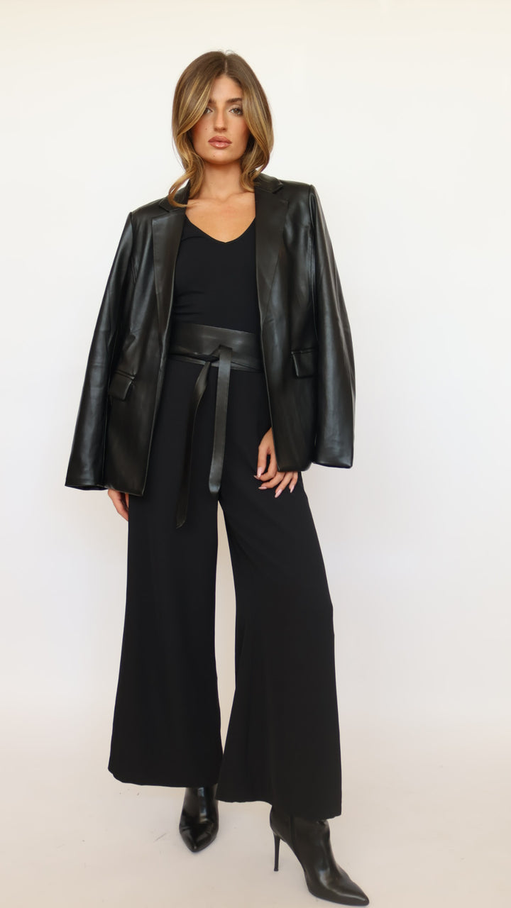 Pull-on Wide Leg Pants