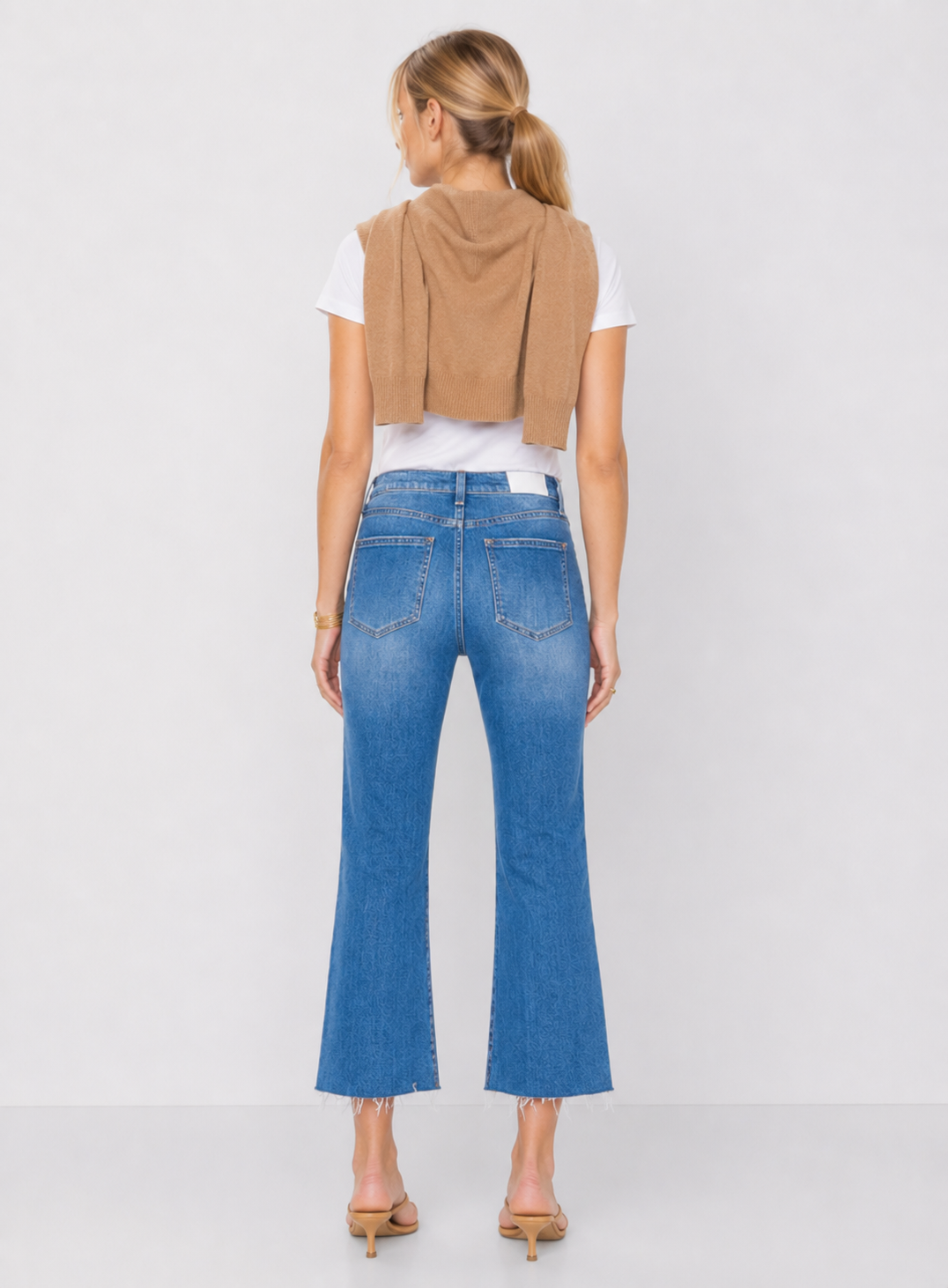 Pistola Lennon High Rise Crop Boot Jeans - AMI