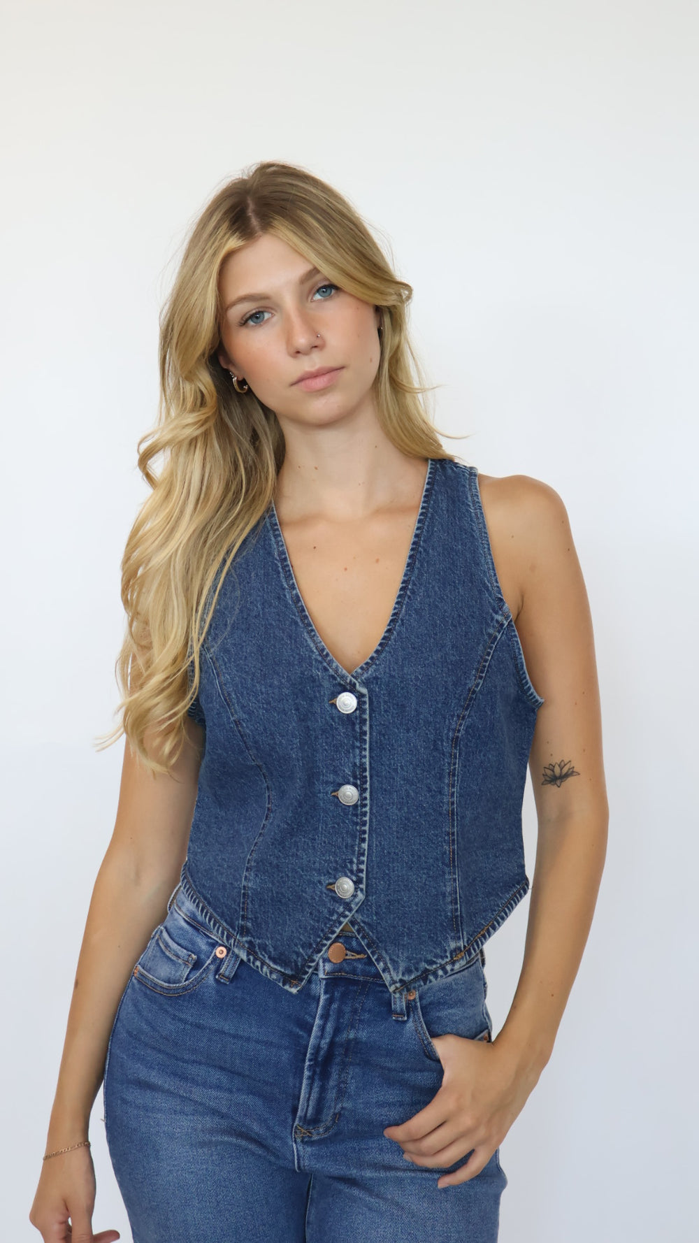 Steve Madden Micky Denim Vest