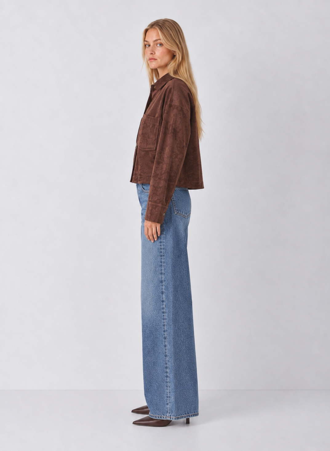 Z Supply All Day Cropped Suede Jacket