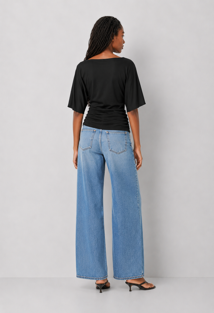 Elise Side Ruched Top
