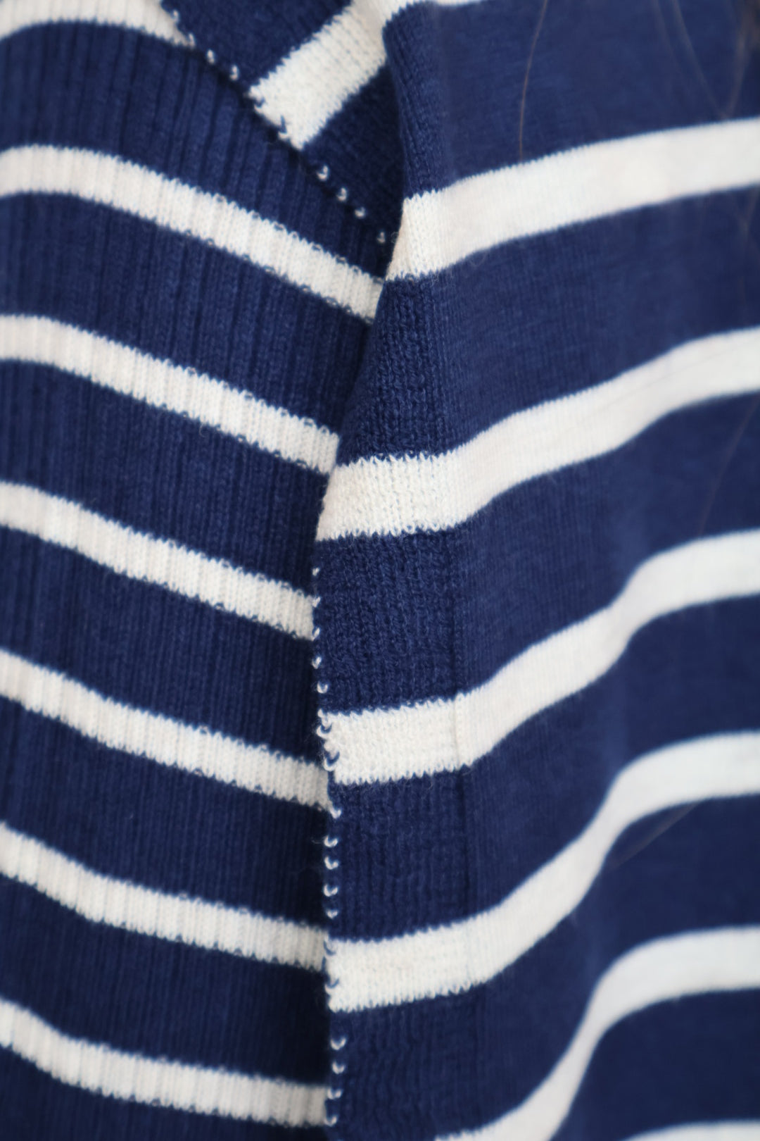 Stripe Long Sleeve Top with Cardigan