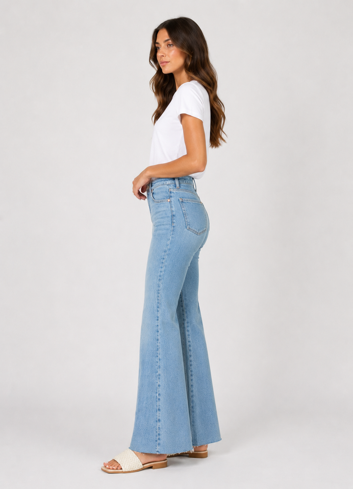 Dear John Hendrix High Rise Wide Leg Jeans Hillcress Wash