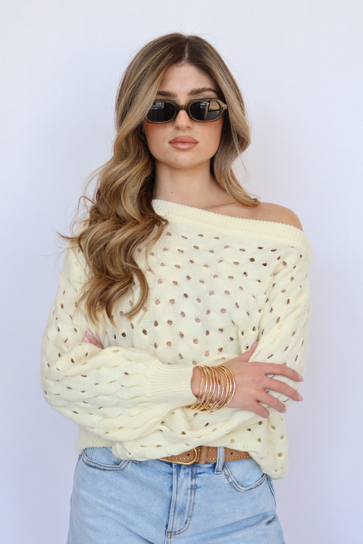 Elan Open Knit Sweater