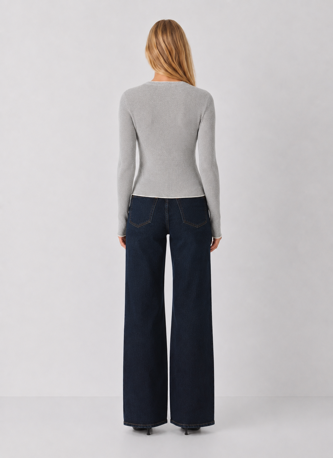 525 Emmeline Rib Layered Henley