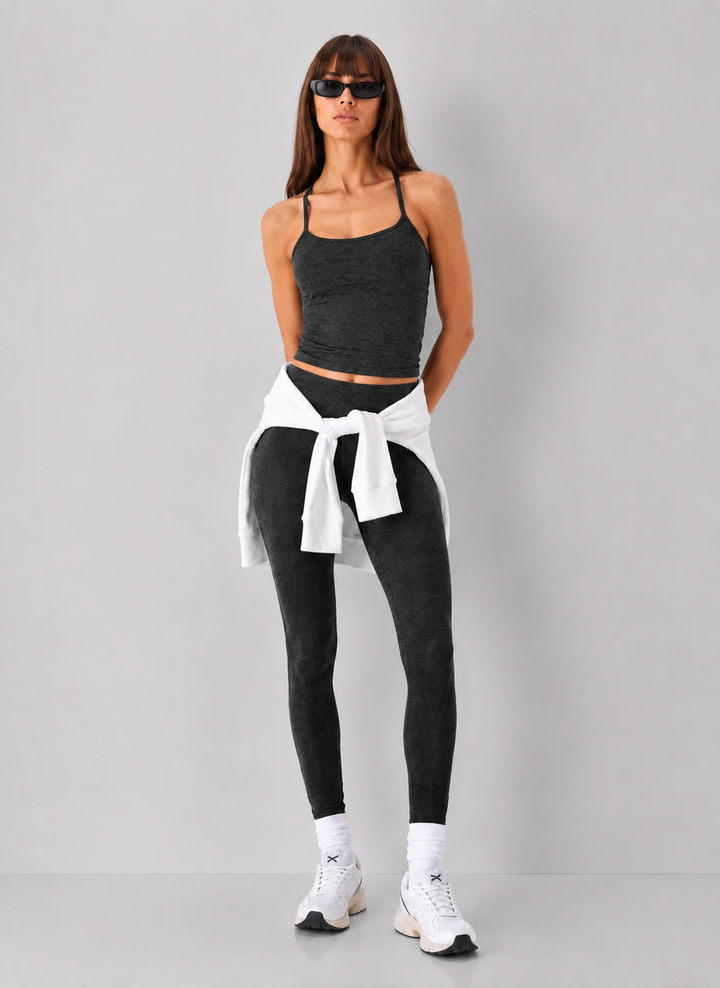 Beyond Yoga Space Dye Slim Racerback Cropped Tank Top