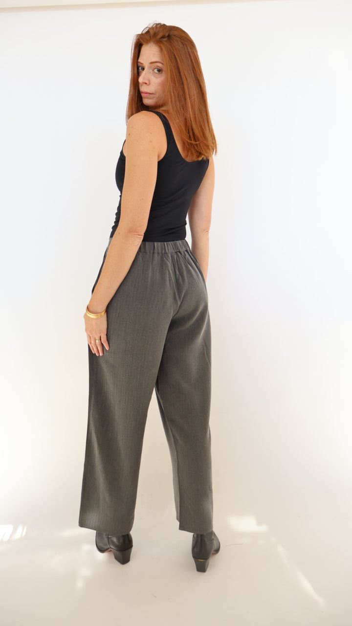 Elastic Waist Trouser Pant