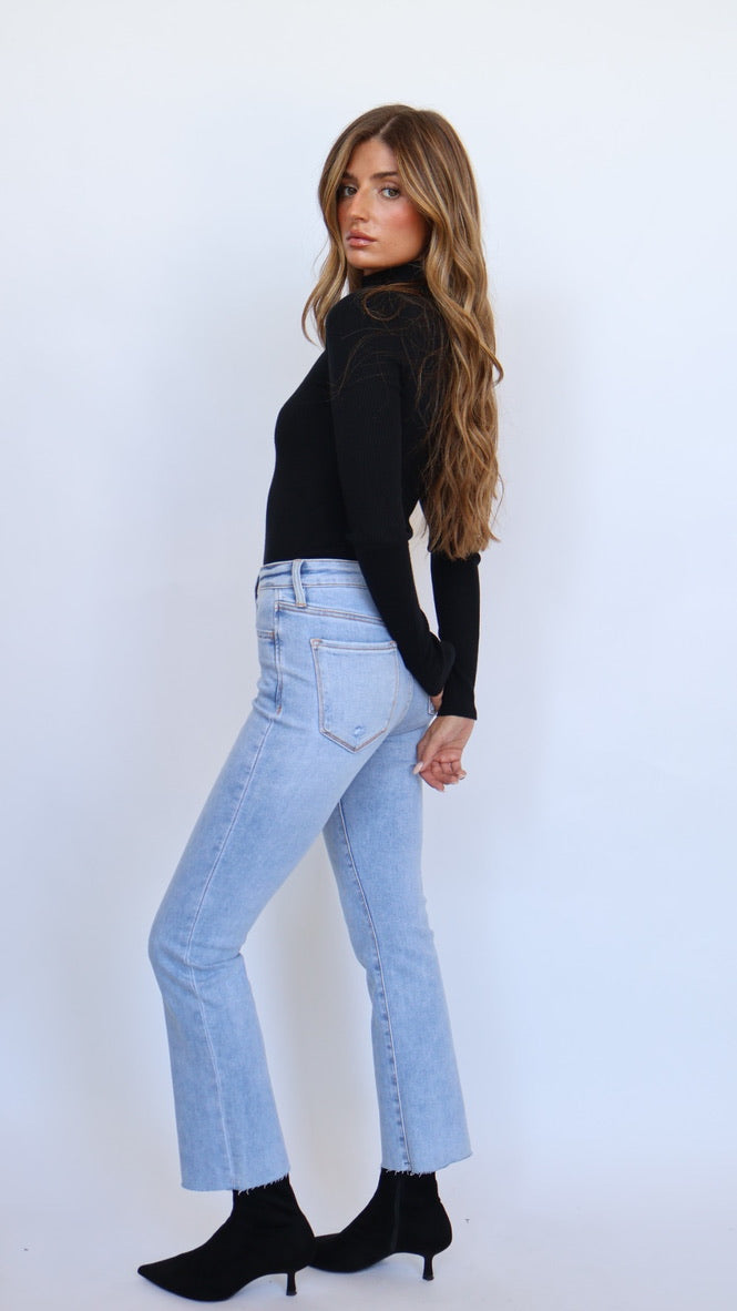 Vervet Jeans High Rise Cropped Flare Jeans