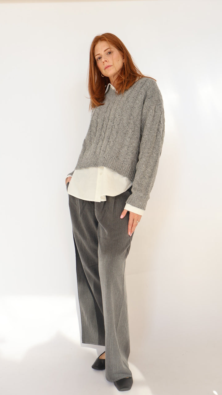 Elastic Waist Trouser Pant