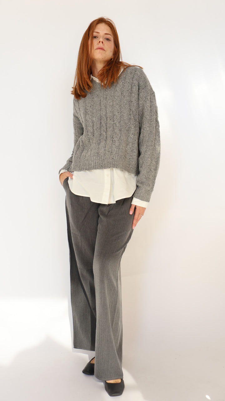 Elastic Waist Trouser Pant
