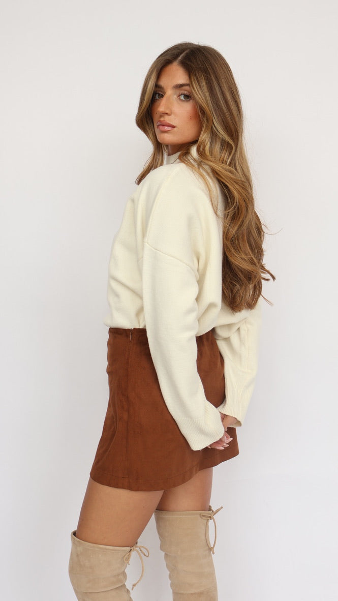 Steve Madden Cindi Vegan Suede Skort