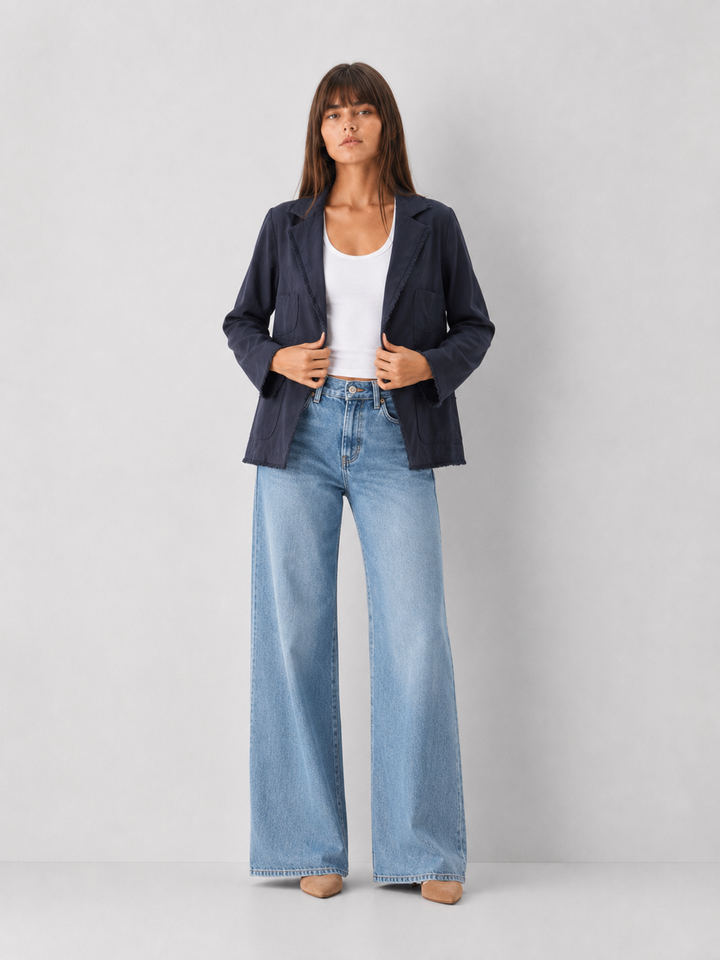 Elan Refined Fringe Blazer