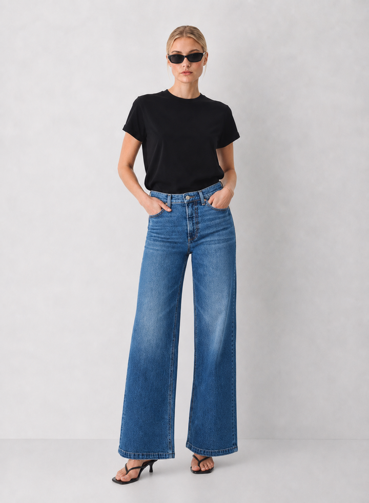 Pistola Lana High Rise Ultra Wide Leg Jeans - SOHO