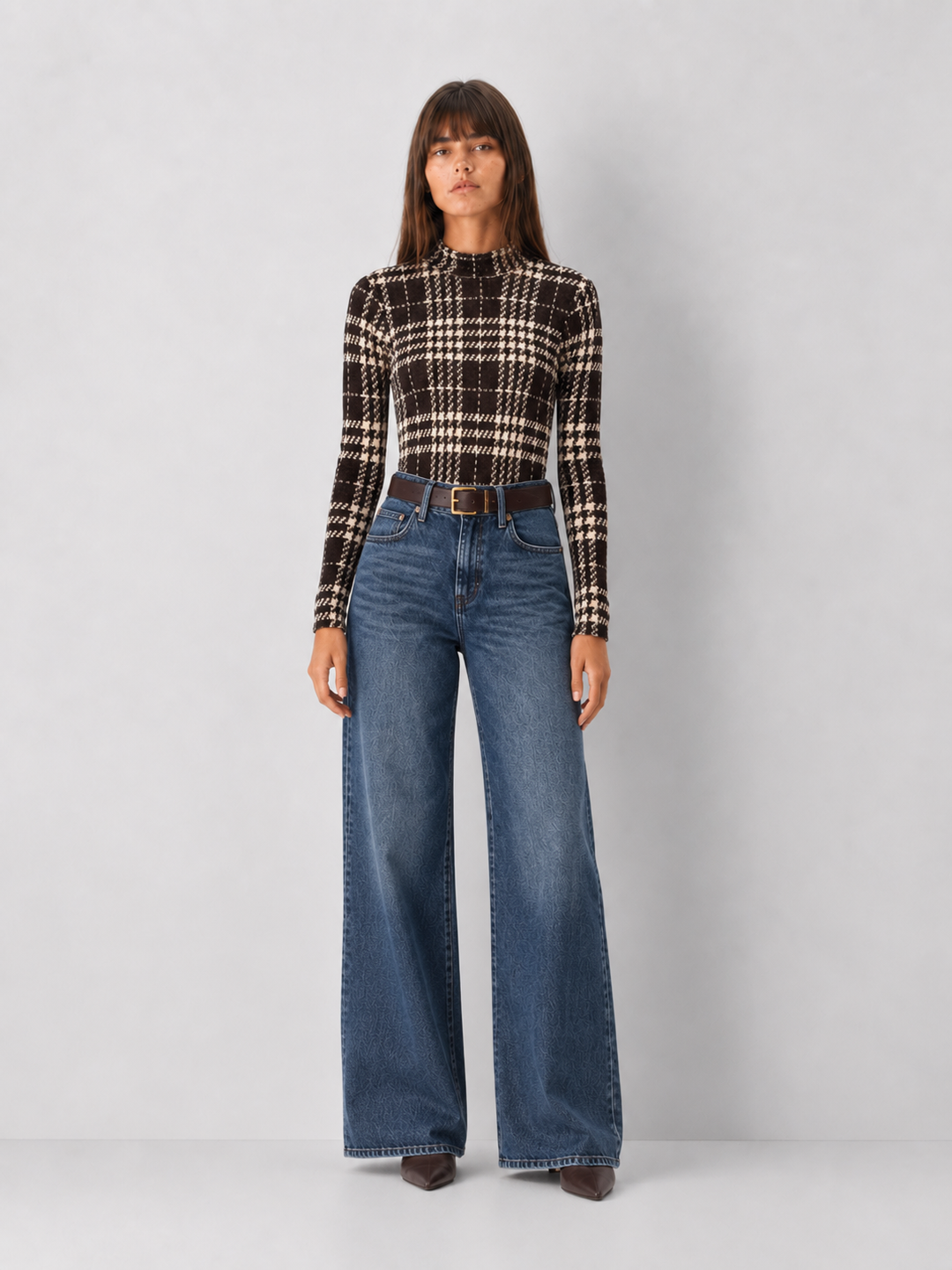 Burnout Velour Mock Neck