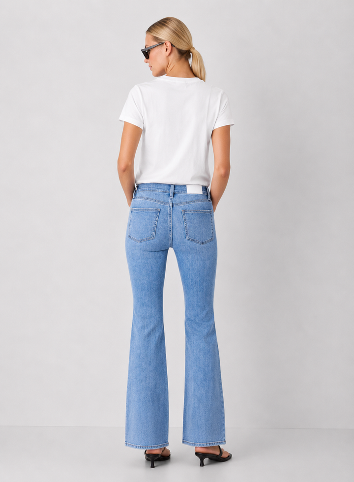 Pistola Kinsley Mid Rise Ultra Flare Jeans- Captivate