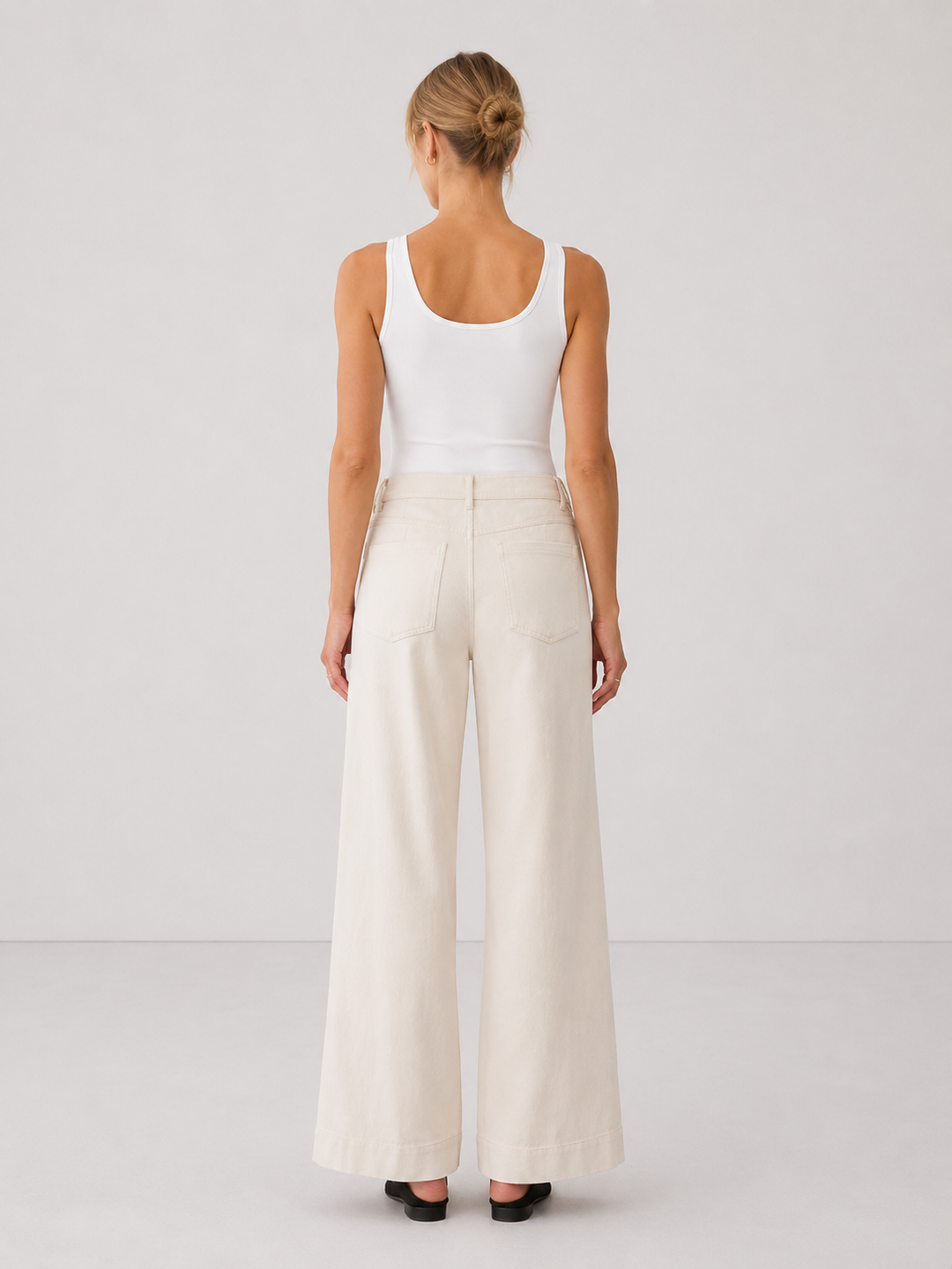 Faux Suede Wide Leg Pants