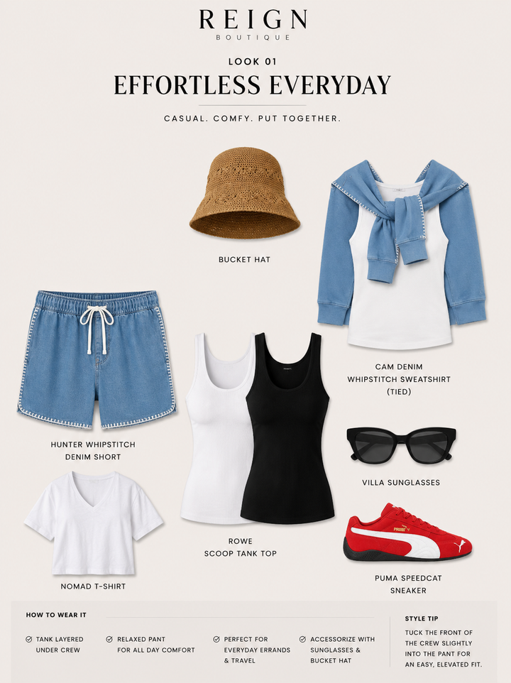 Click through the 15 style board outfit options