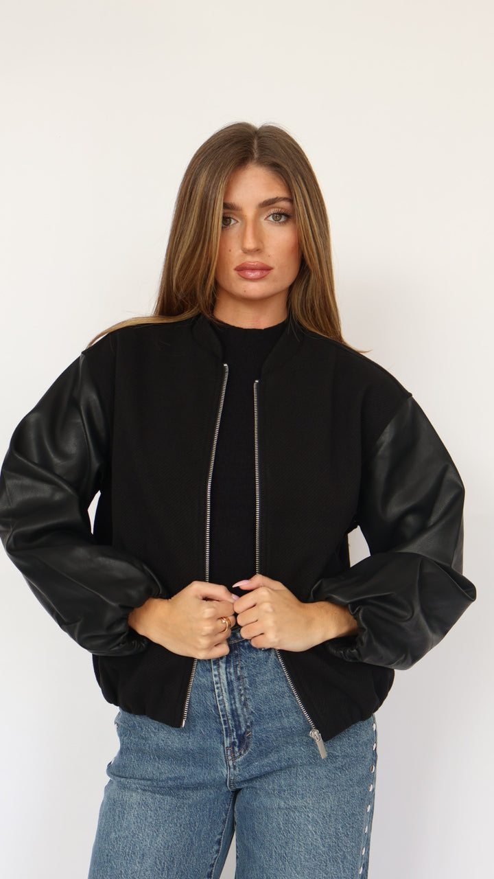 Habitual Vegan Leather Bubble Bomber