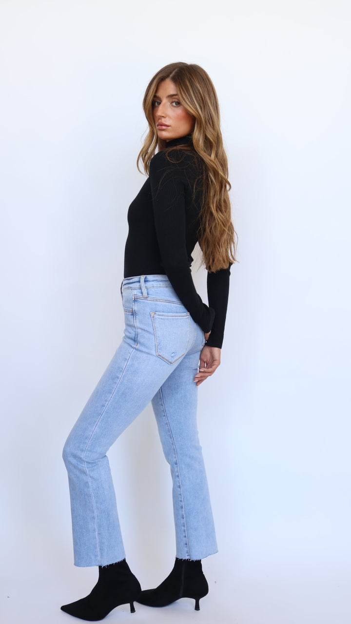 Vervet Jeans High Rise Cropped Flare Jeans