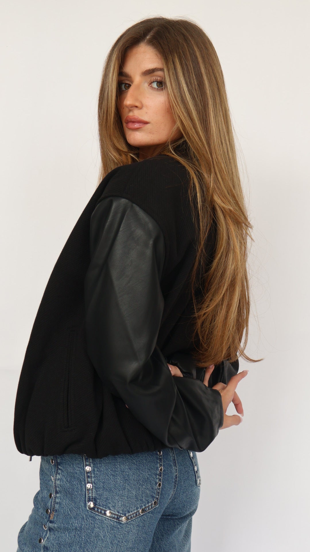Habitual Vegan Leather Bubble Bomber