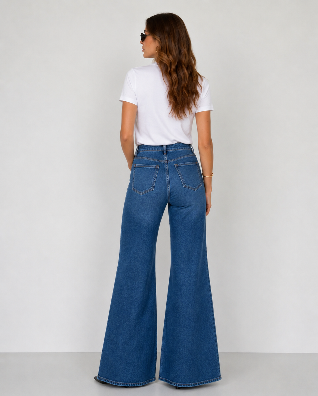 Preorder Dear John Denim Fiona Slim Wide Leg Jeans Midtown