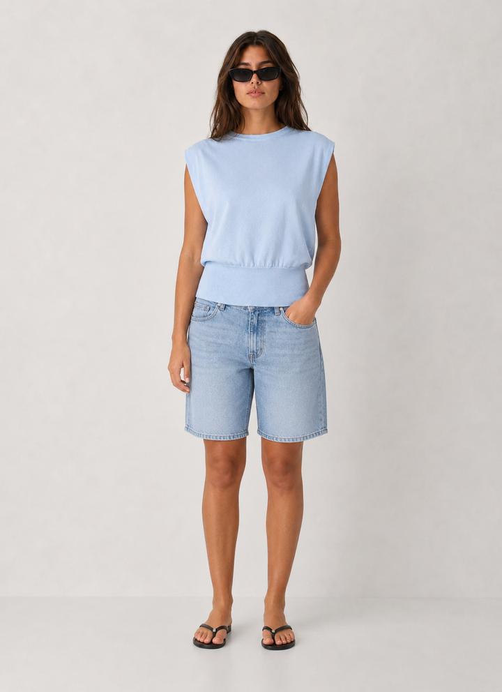 Sleeveless Knitted Top