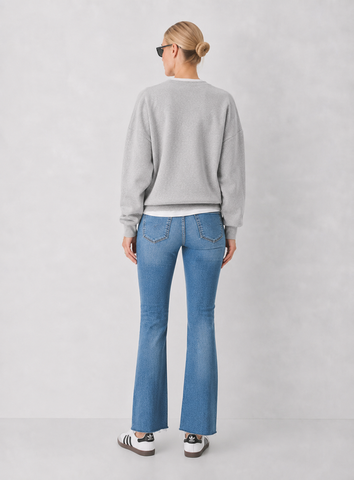 Sari Mid Rise Seamless Waistband Bootcut Jeans
