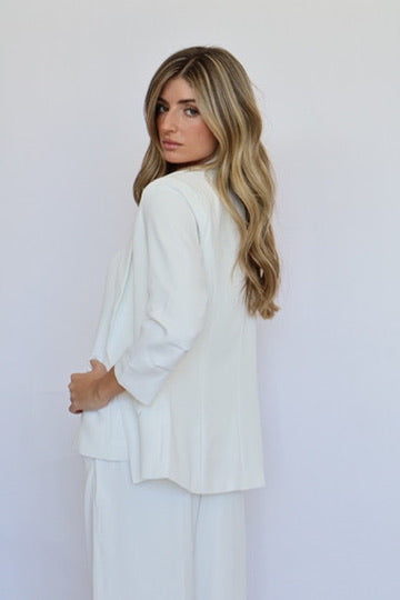 Amy Ruched Sleeve Blazer